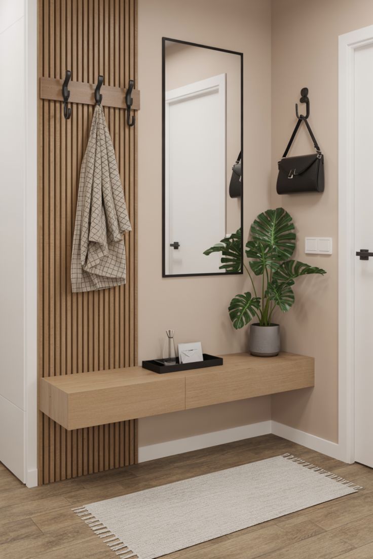 مدخل "أكاسيا" الخشبي - تصميم مودرن بلمسة طبيعية