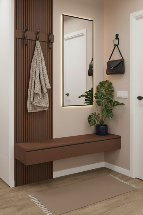 مدخل "أكاسيا" الخشبي - تصميم مودرن بلمسة طبيعية